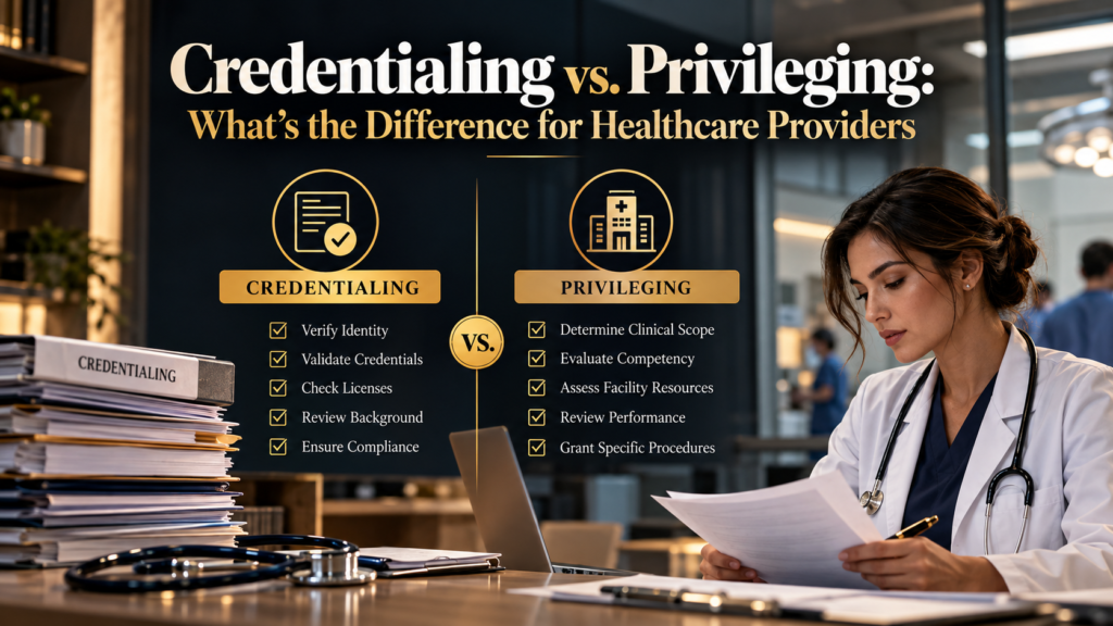 Credentialing vs. Privileging