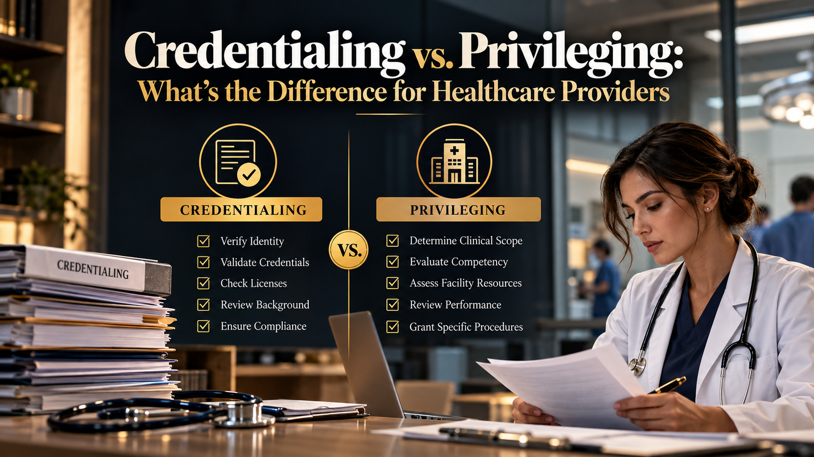 Credentialing vs. Privileging: What’s the Difference for Healthcare Providers