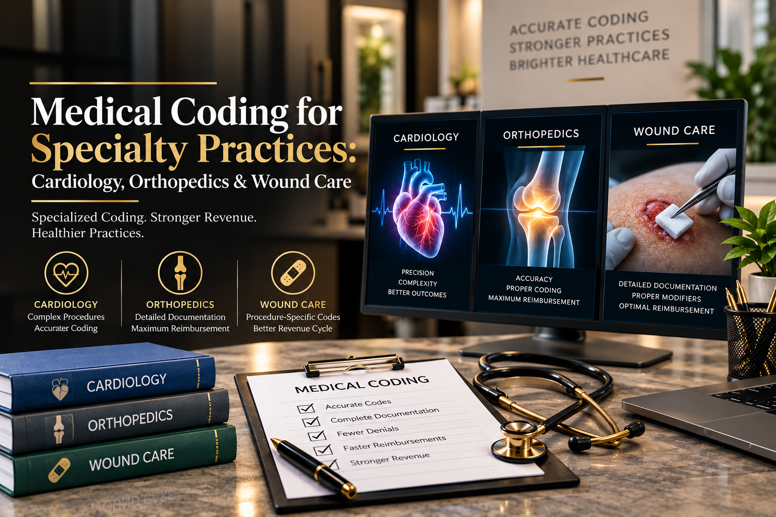 Medical Coding for Specialty Practices: Cardiology, Orthopedics & Wound Care