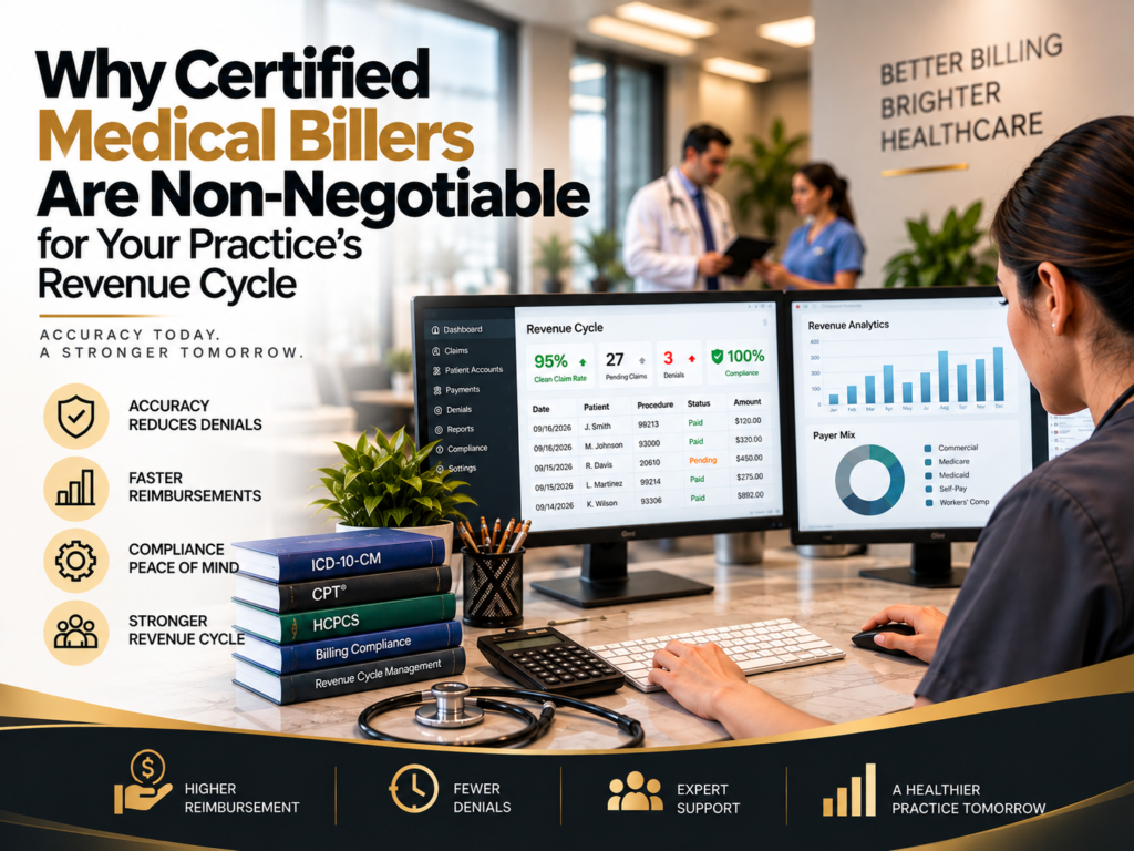 Why Certified Medical Billers Are Non-Negotiable for Your Practice’s Revenue Cycle